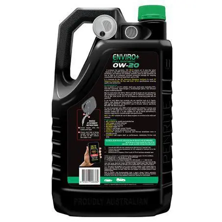 Penrite Enviro+ Fully Synthetic 0W-20 5L Engine Oil - Eplus0w20005 2