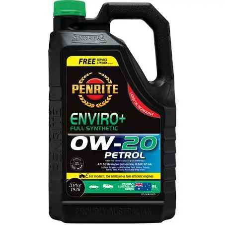 Penrite Enviro+ Fully Synthetic 0W-20 5L Engine Oil - Eplus0w20005 1