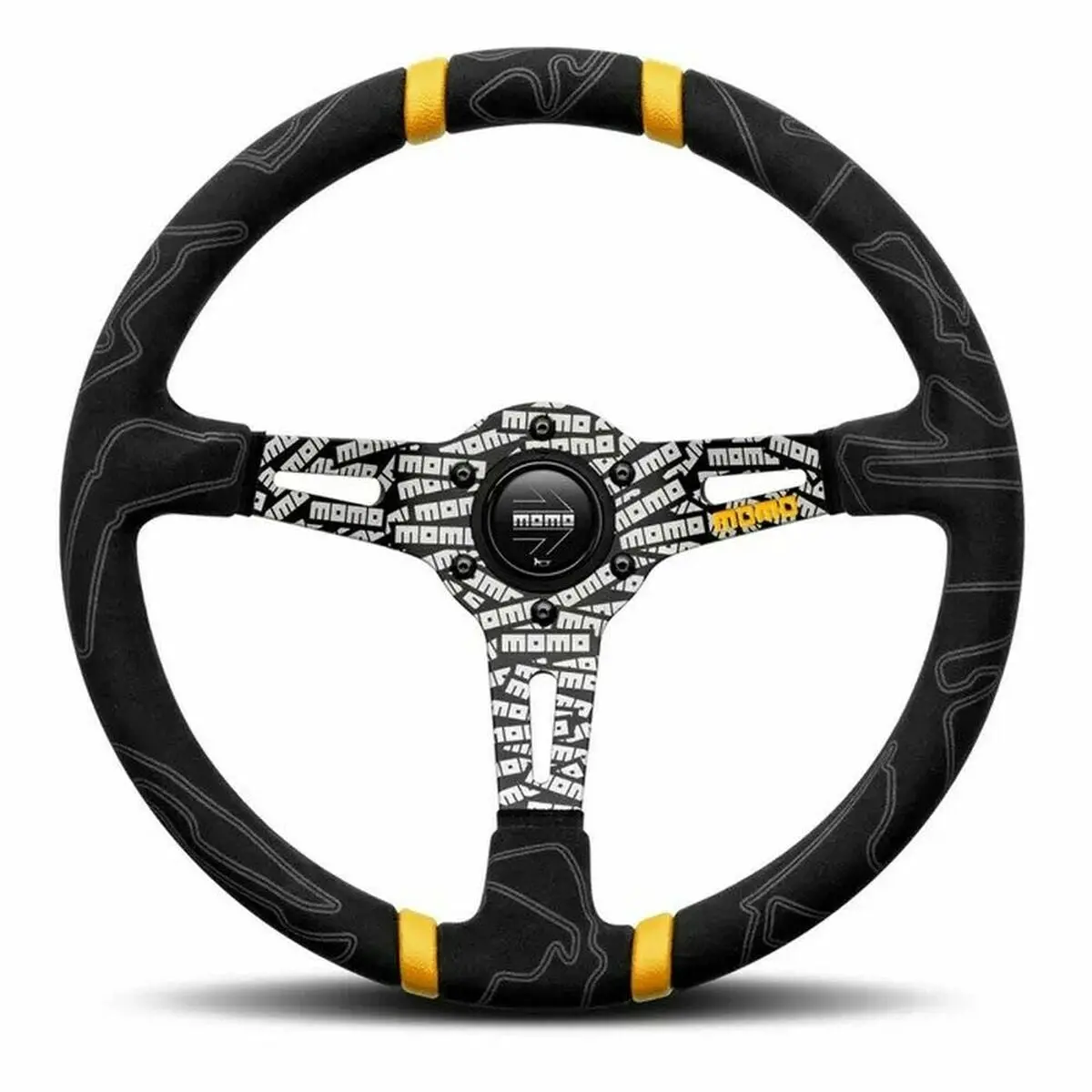 Volante Desportivo Momo Ultra (Preto) (35 Cm) 1