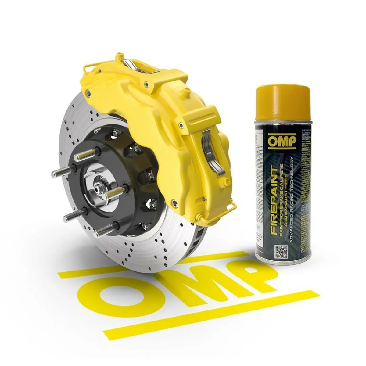 Tinta Em Spray Omp Omppc02001000051 Pinças De Travão 400 Ml Amarelo 1