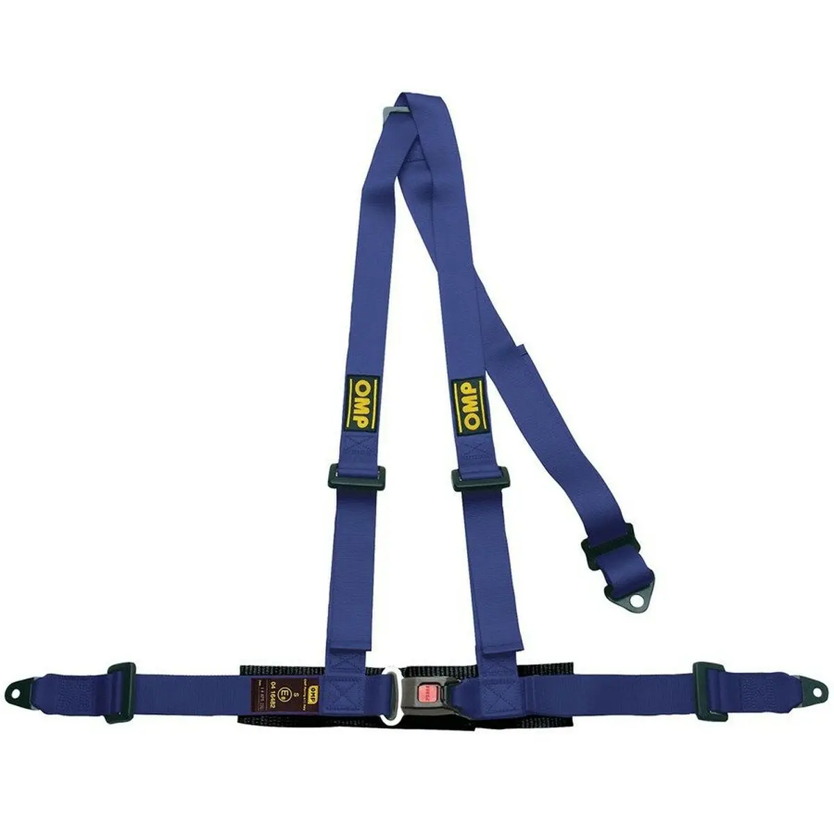 Arnês Com 3 Pontos De Fixação Omp Ompda0-0504-A01-041 Parafuso 2" Azul 1