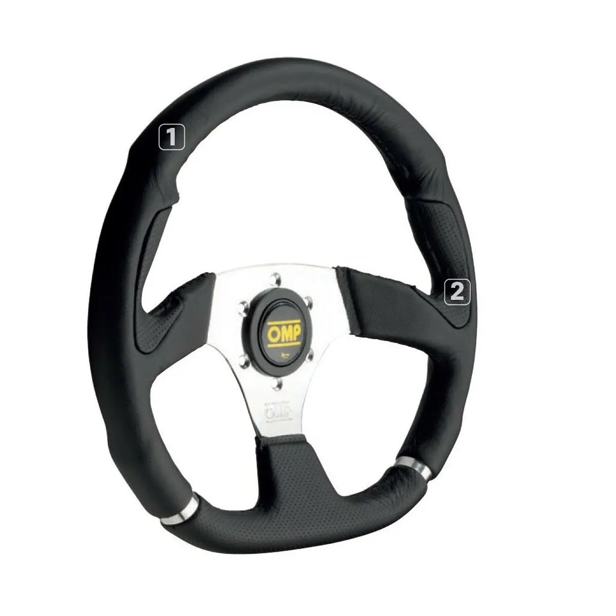 Volante De Competição Omp Cromo (35 Cm) 1