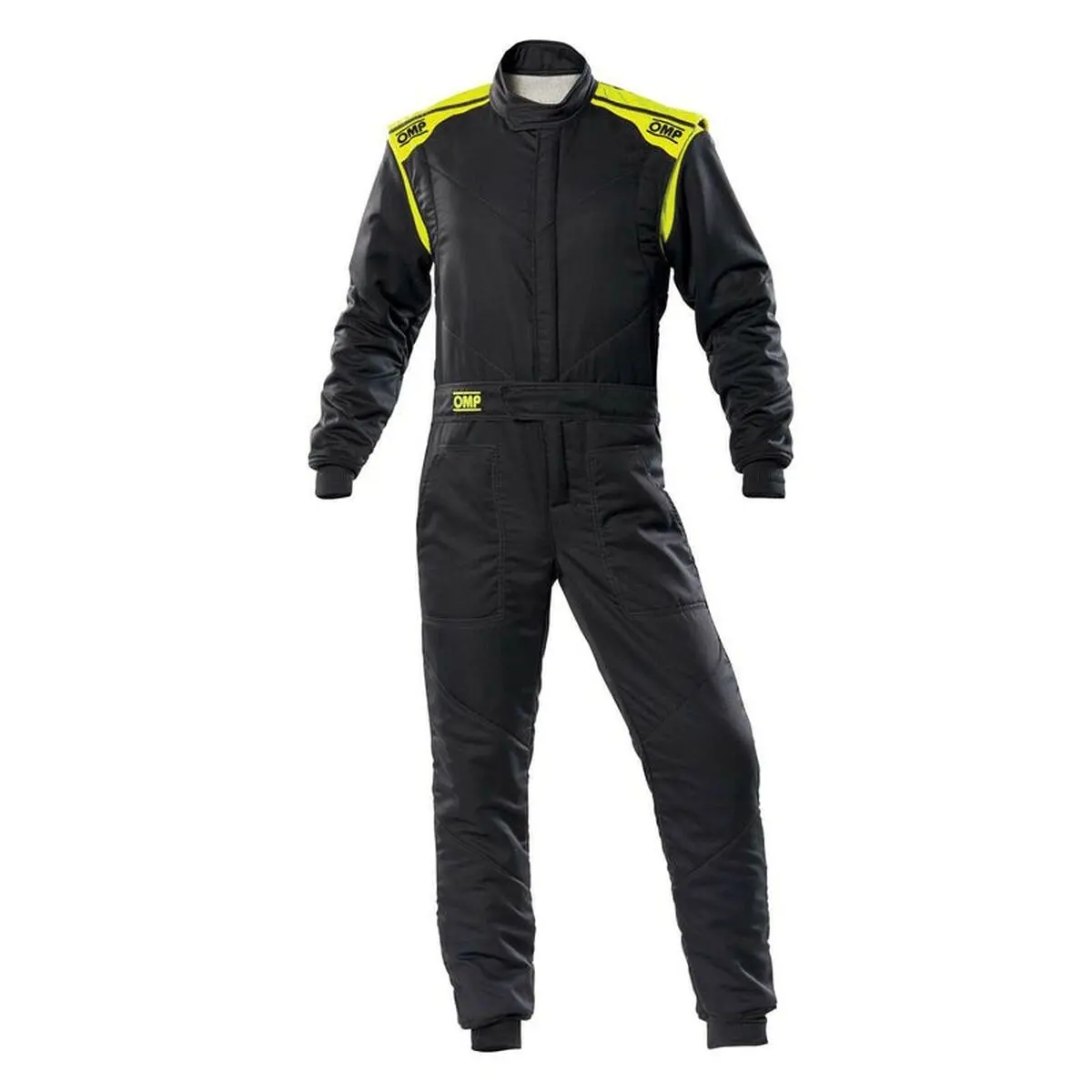 Fato De Corrida Omp First-S Preto/Amarelo 54 1