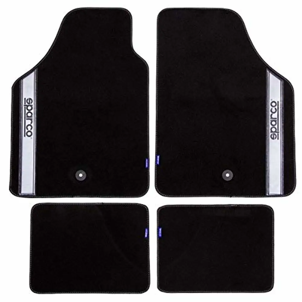 Conjunto De Tapetes De Carro Sparco Strada 2012 B Universal Preto/Prateado (4 Pcs) 1