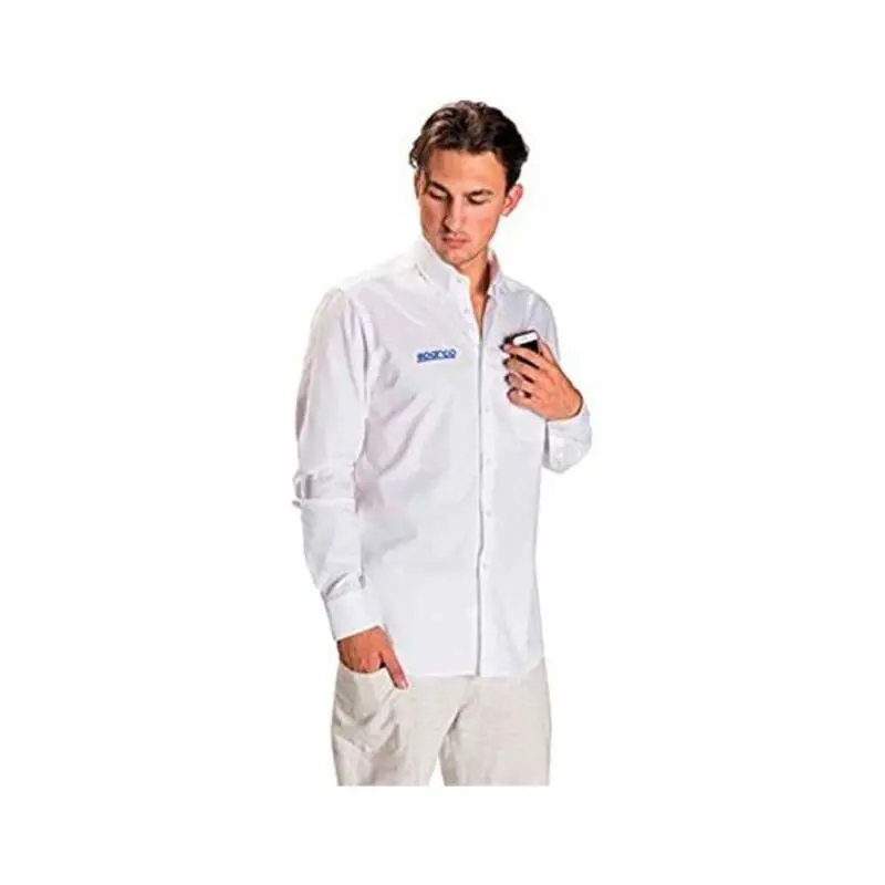 Camisa De Manga Comprida Homem Sparco Branco (Tamanho S) 2