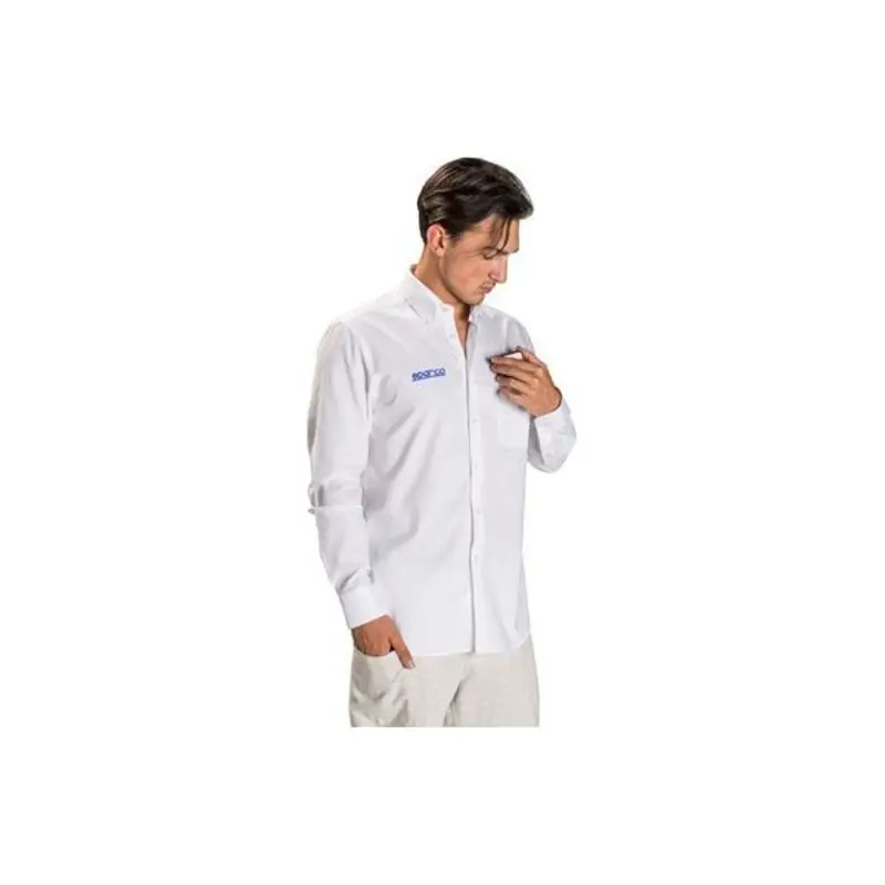 Camisa De Manga Comprida Homem Sparco Branco (Tamanho S) 1