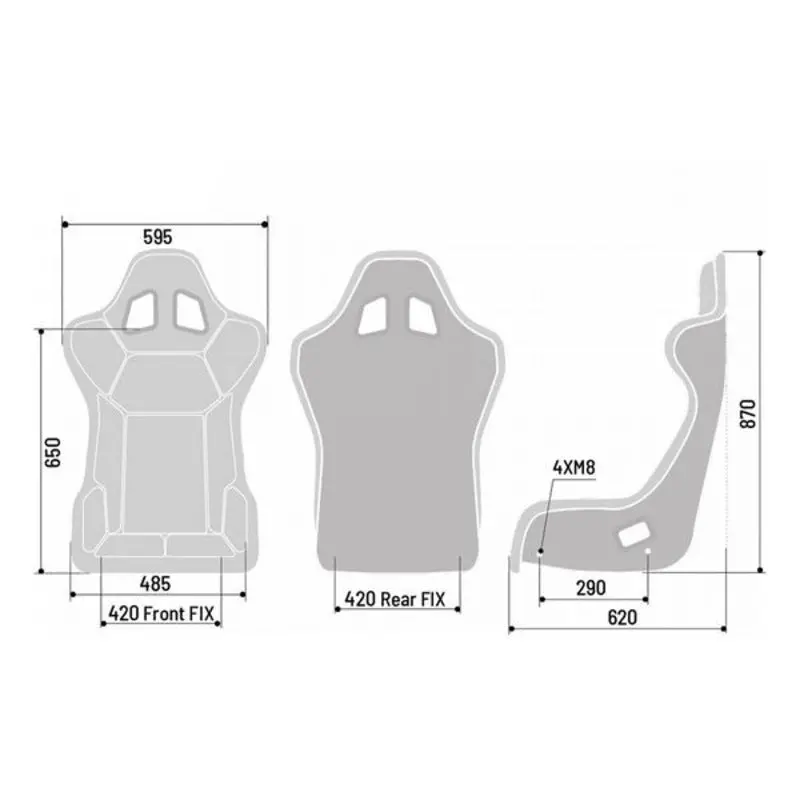 Baquet De Competição Sparco Grid Ii Qrt 2