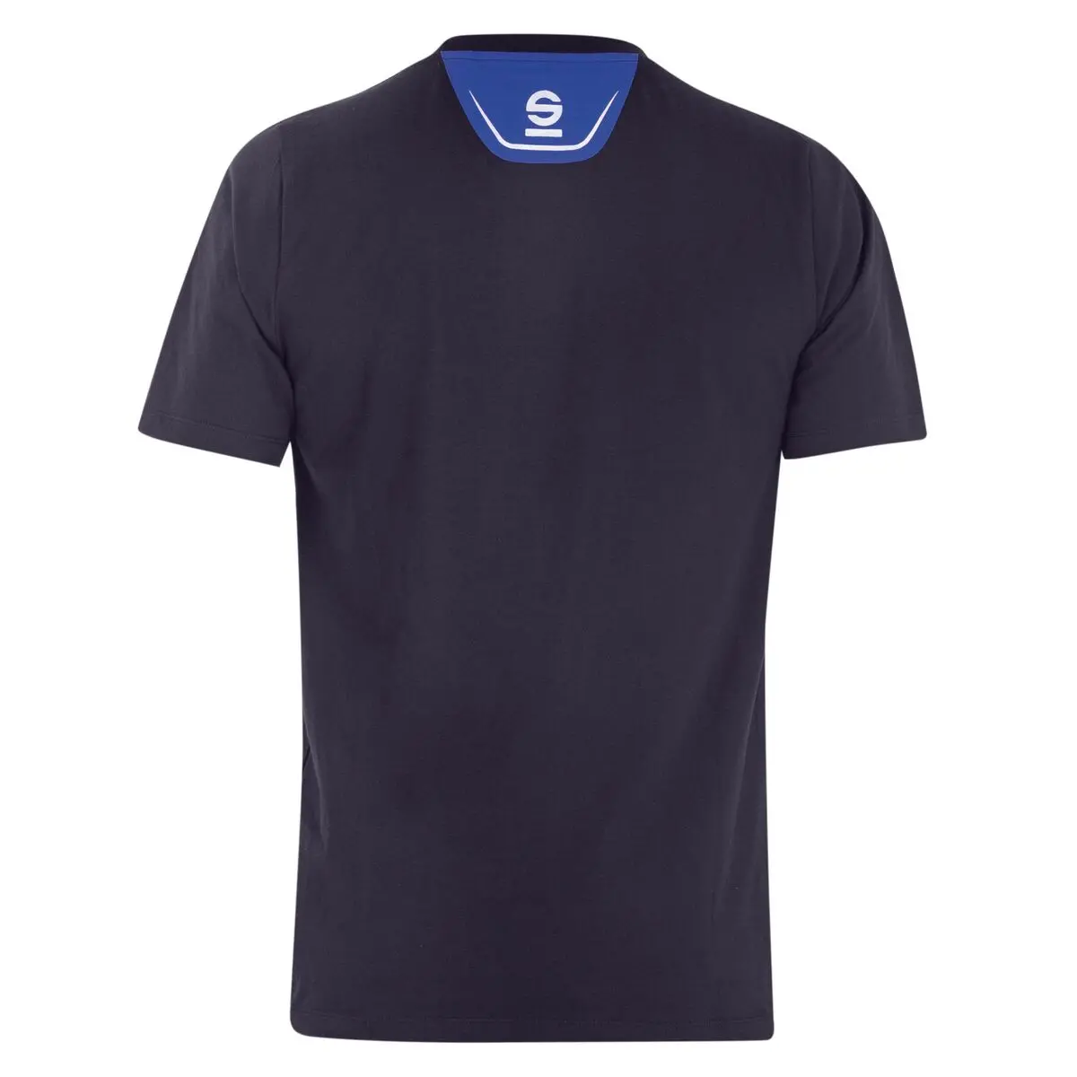 Camisola De Manga Curta Homem Sparco Tech Stretch Azul Marinho 1