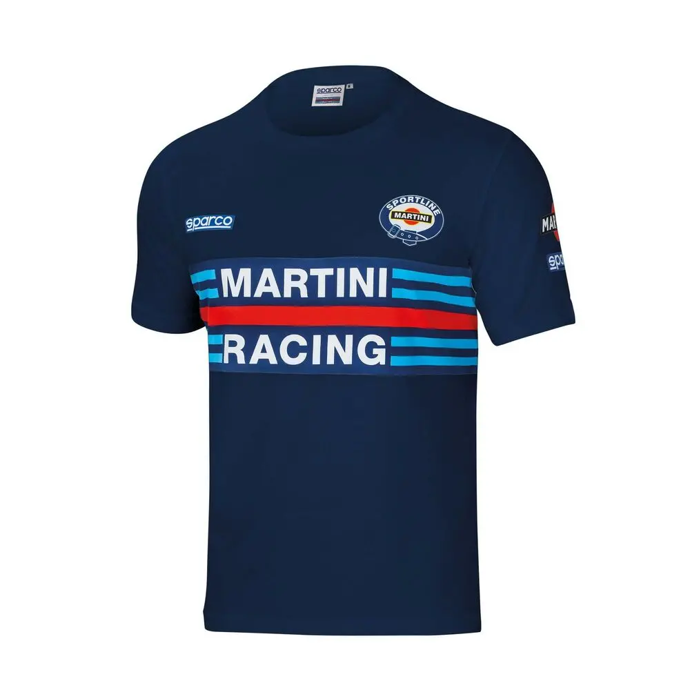 Camisola De Manga Curta Sparco Martini Racing Azul 1