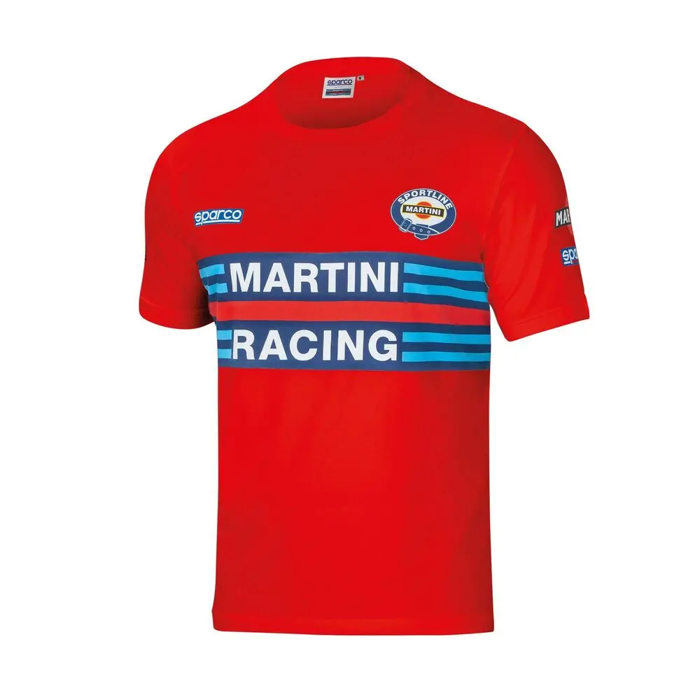 Camisola De Manga Curta Sparco Martini Racing Vermelho Tamanho L 1