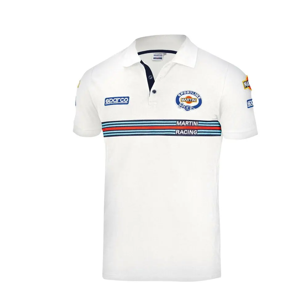 Polo De Manga Curta Sparco Martini-R L Branco 1