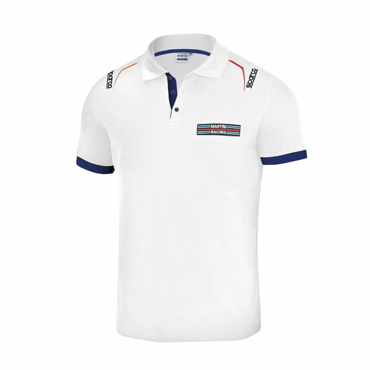Polo De Manga Curta Sparco Martini-R Branco Tamanho Xxl 1