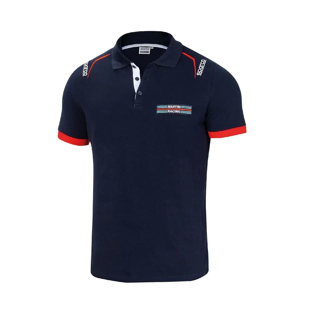 Polo De Manga Curta Sparco Martini-R L Azul Marinho 1