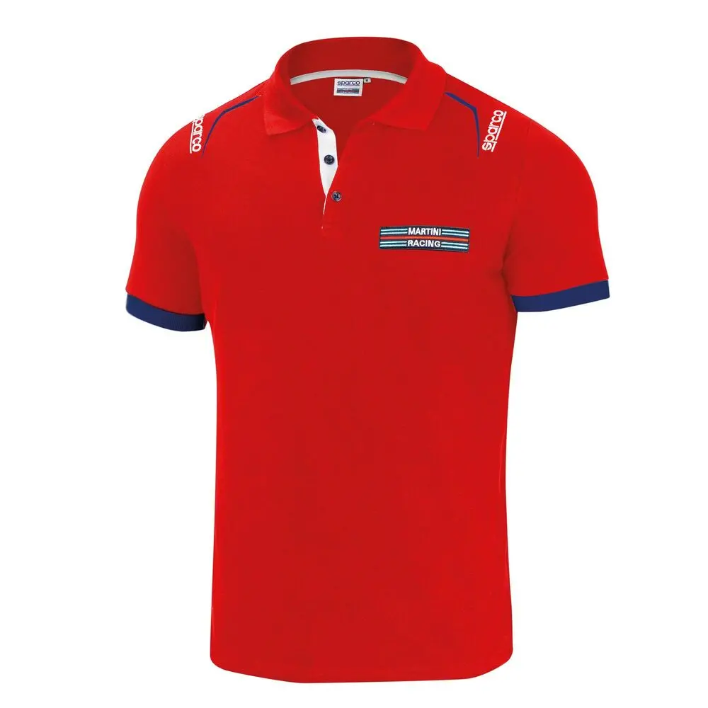 Polo De Manga Curta Homem Sparco Martini Racing Vermelho (Tamanho L) 1