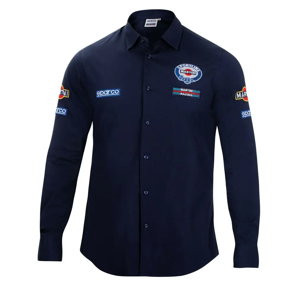 Camisa De Manga Comprida Homem Sparco Martini Racing Azul (Tamanho S) 1