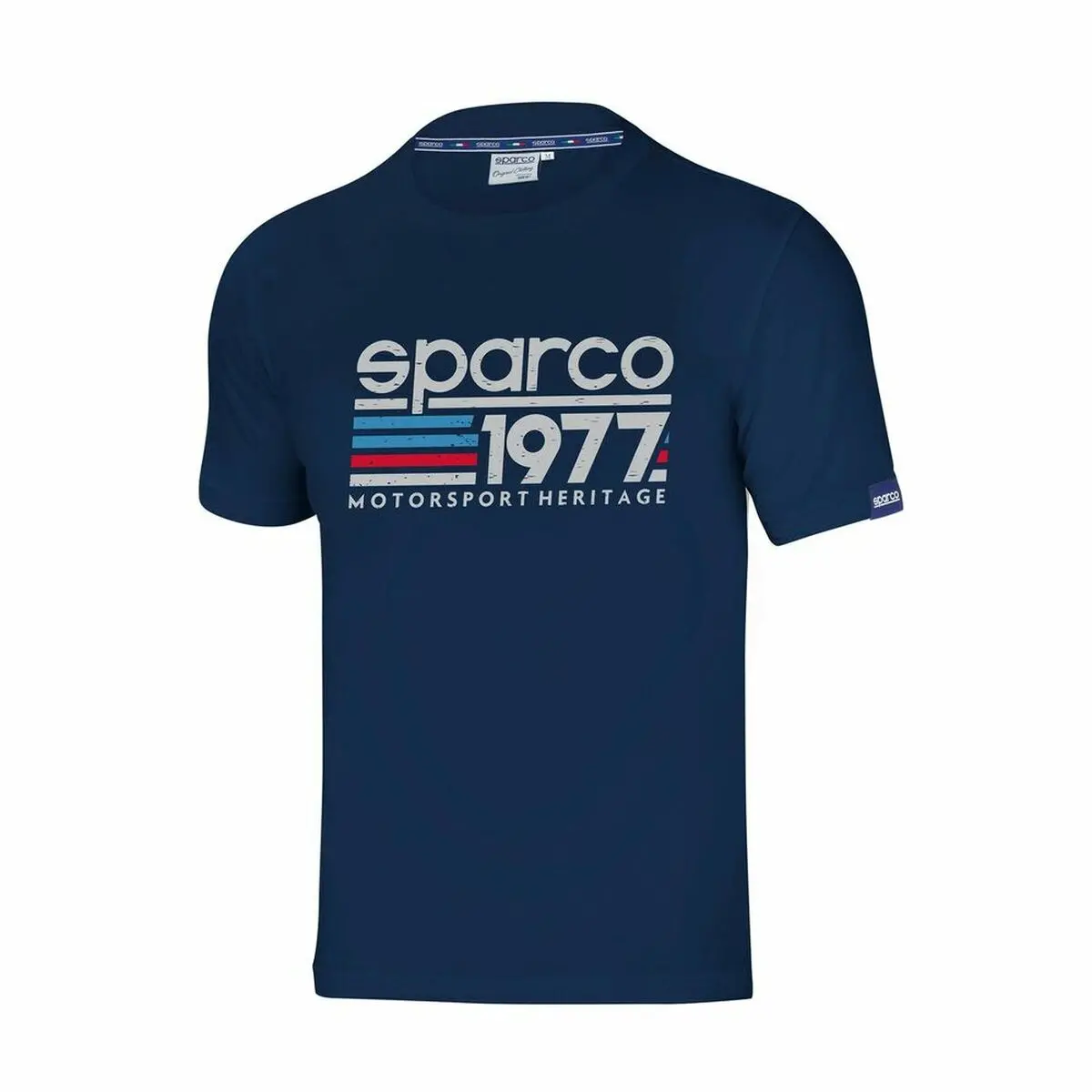 Camisola De Manga Curta Sparco S01329bm2m Azul Marinho 1