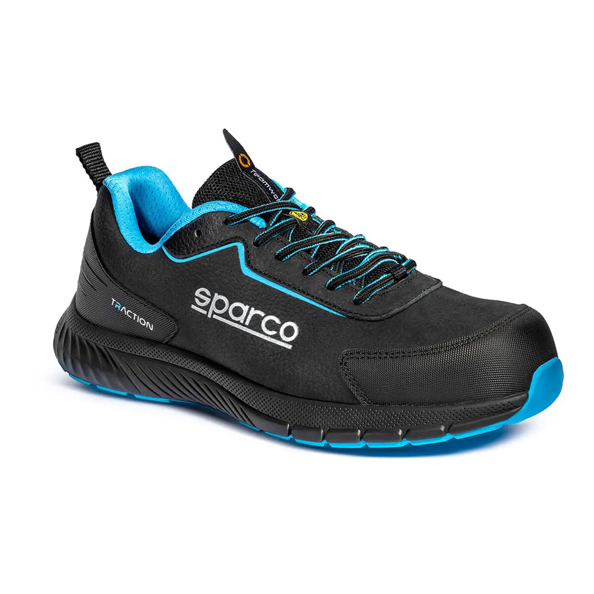 Calçado De Segurança Sparco Traction Nubuck Takuma Esd S3s Sr Fo Hro Sc Preto 1