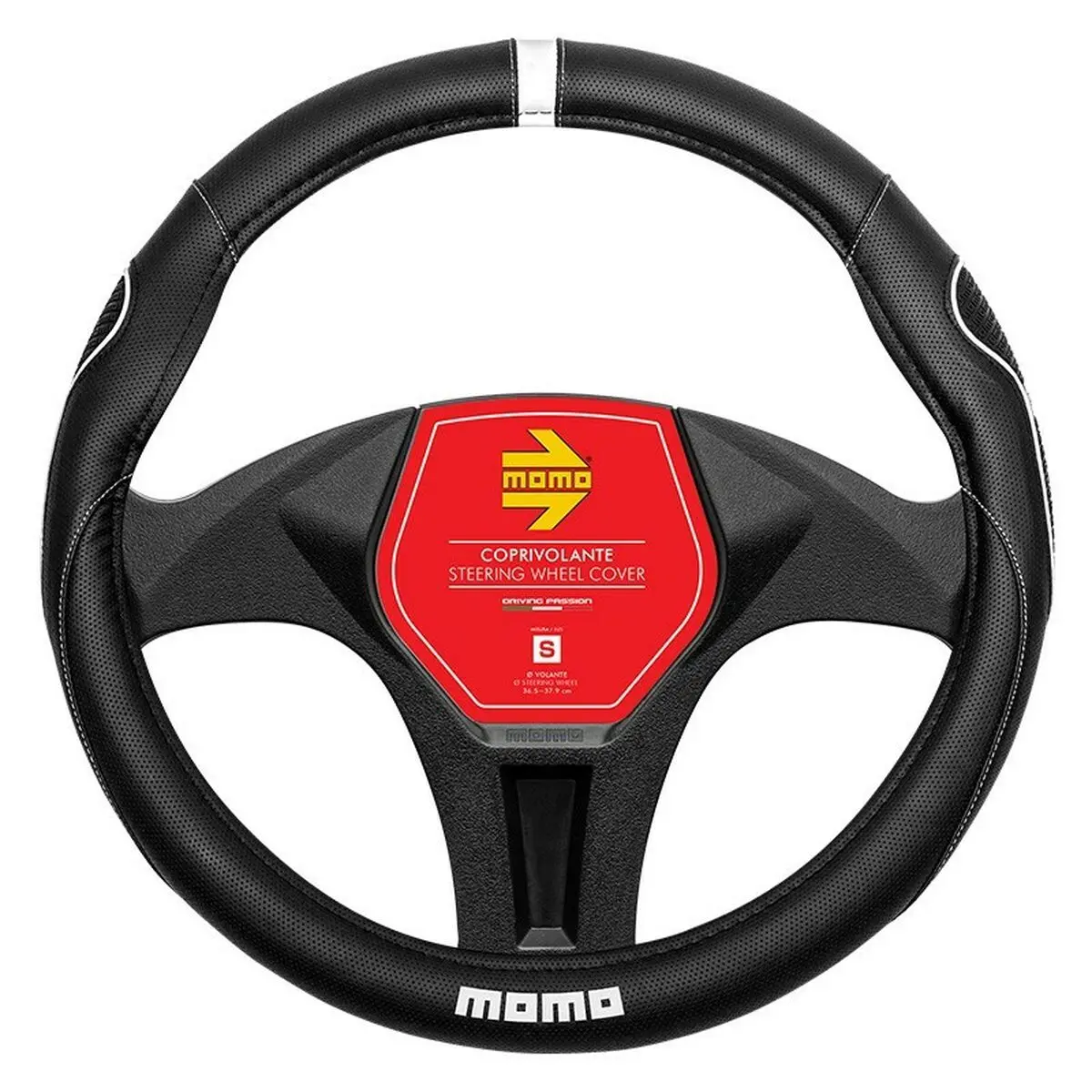 Foro Para Volante Momo Super Grip White (37/38 Cm) 1