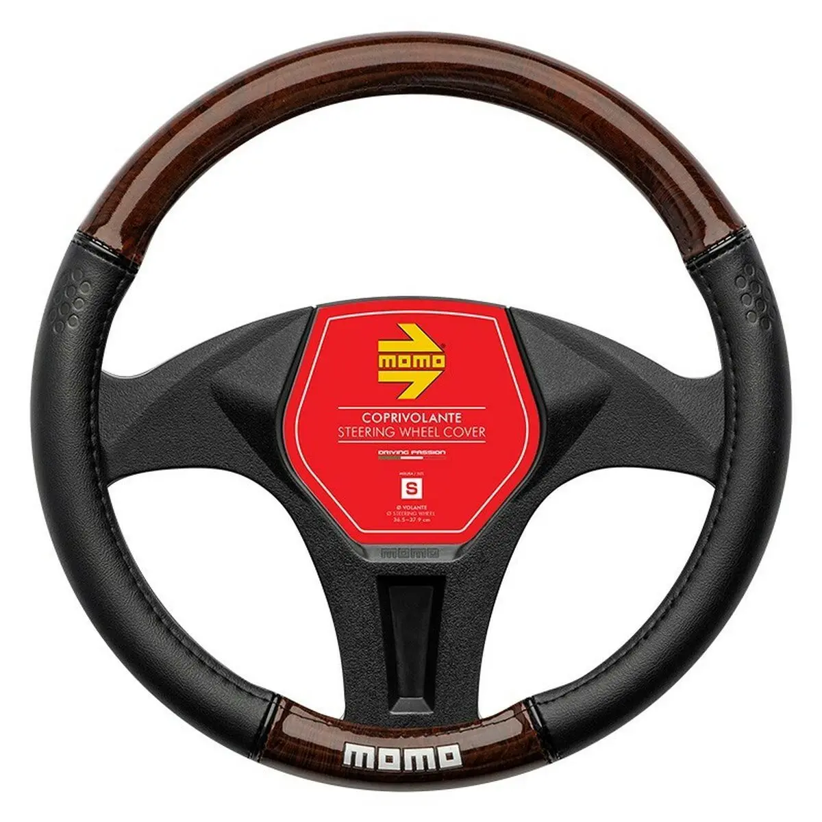 Forro Para Volante Momo Luxury Wood (37/38 Cm) 1