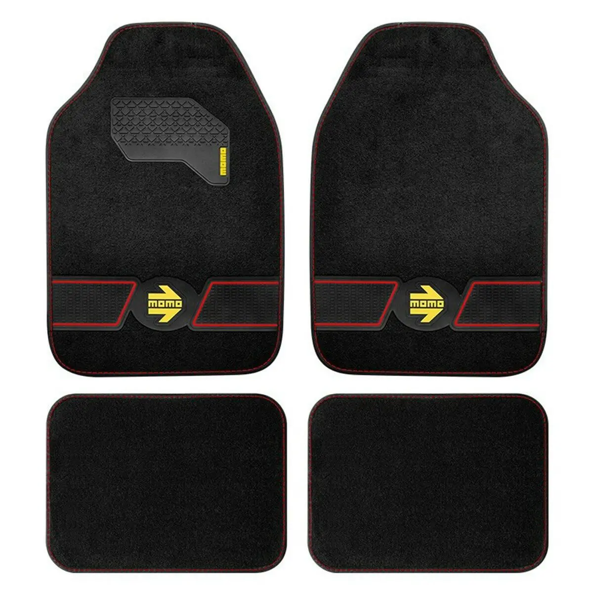 Conjunto De Tapetes De Carro Momo Momlcm4fubr Universal 4 Peças 2