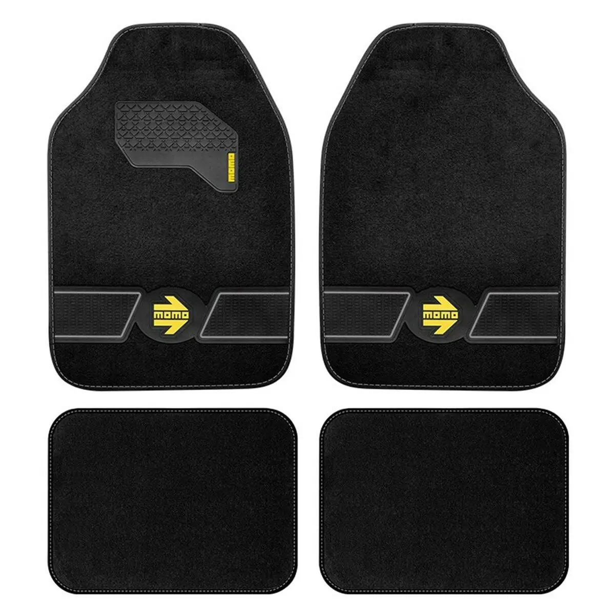Conjunto De Tapetes De Carro Momo Momlcm4fubg Universal 4 Peças 2