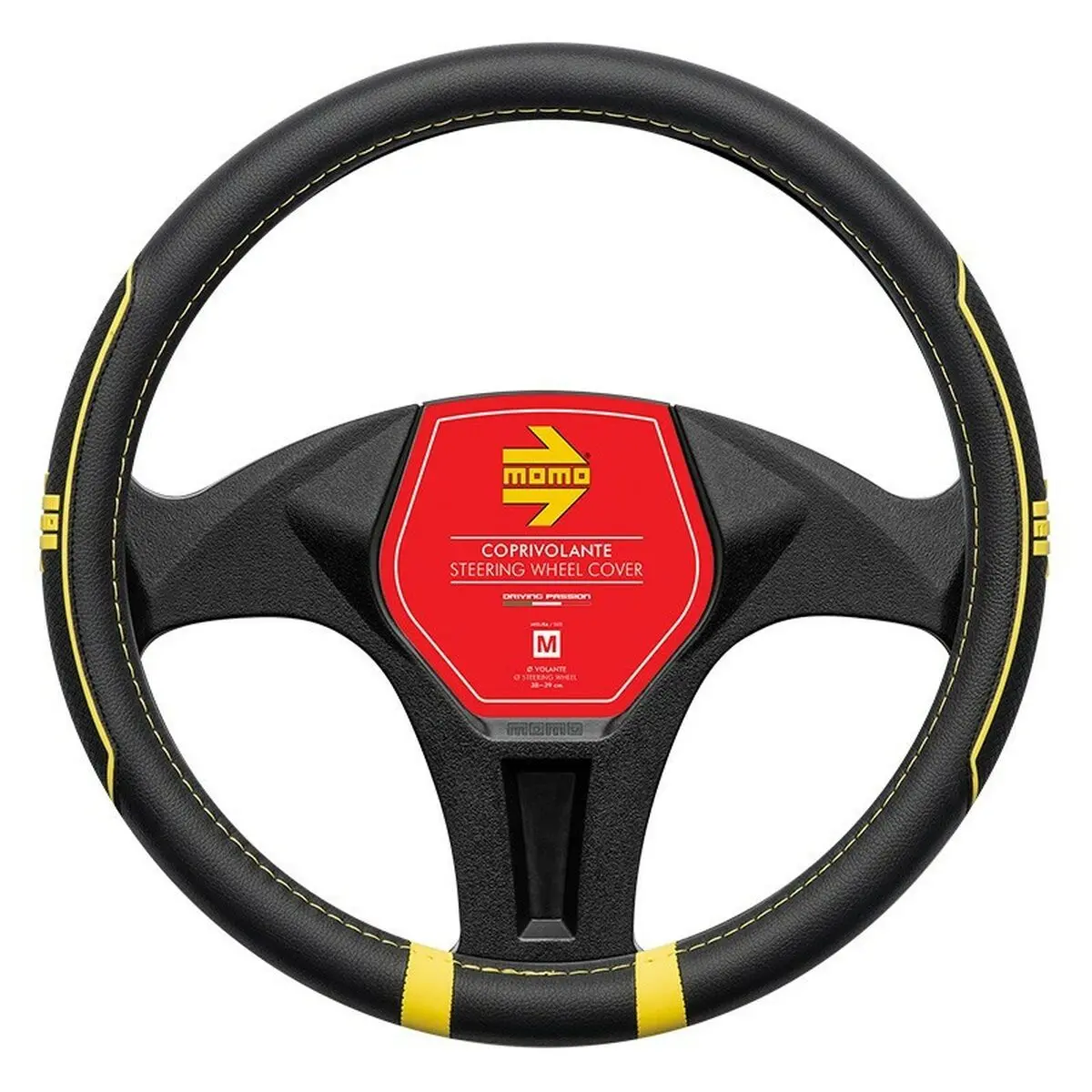 Forro Para Volante Momo Fast Yellow (38/39 Cm) 1