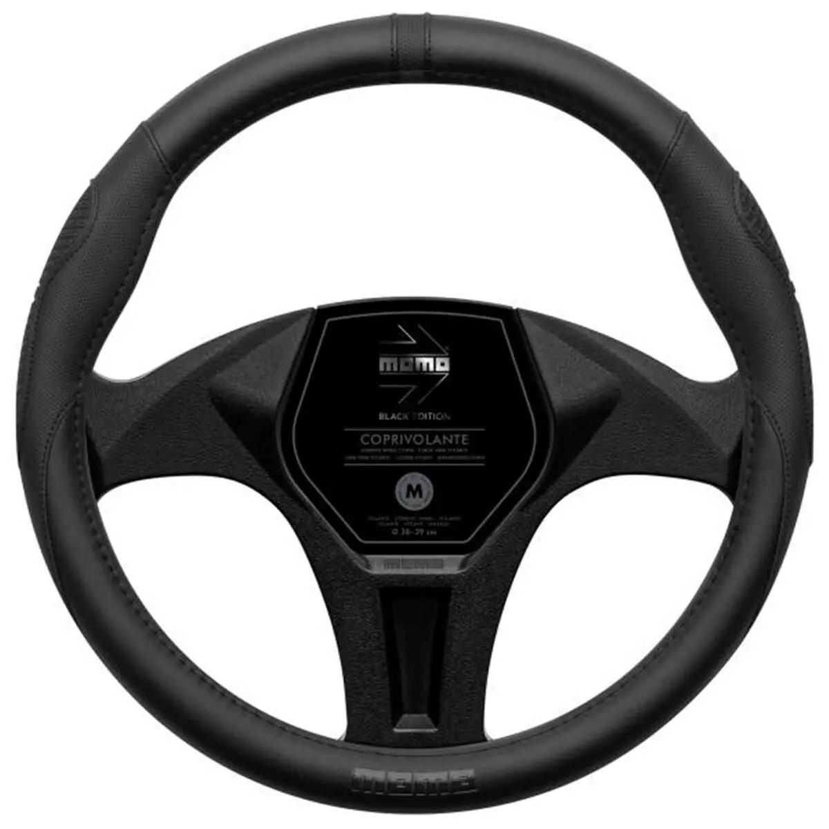 Forro Para O Volante Momo Momlswc0supbe Preto Ø 38-39 Cm 1