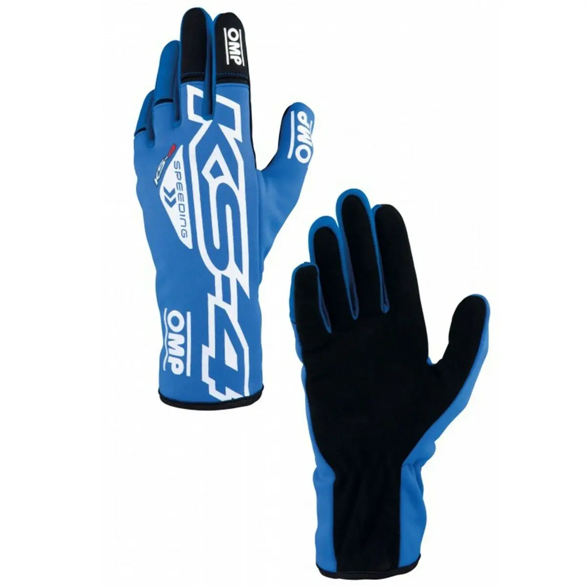 Luvas De Karting Para Crianças Omp Ks-4 Azul Branco 4 1
