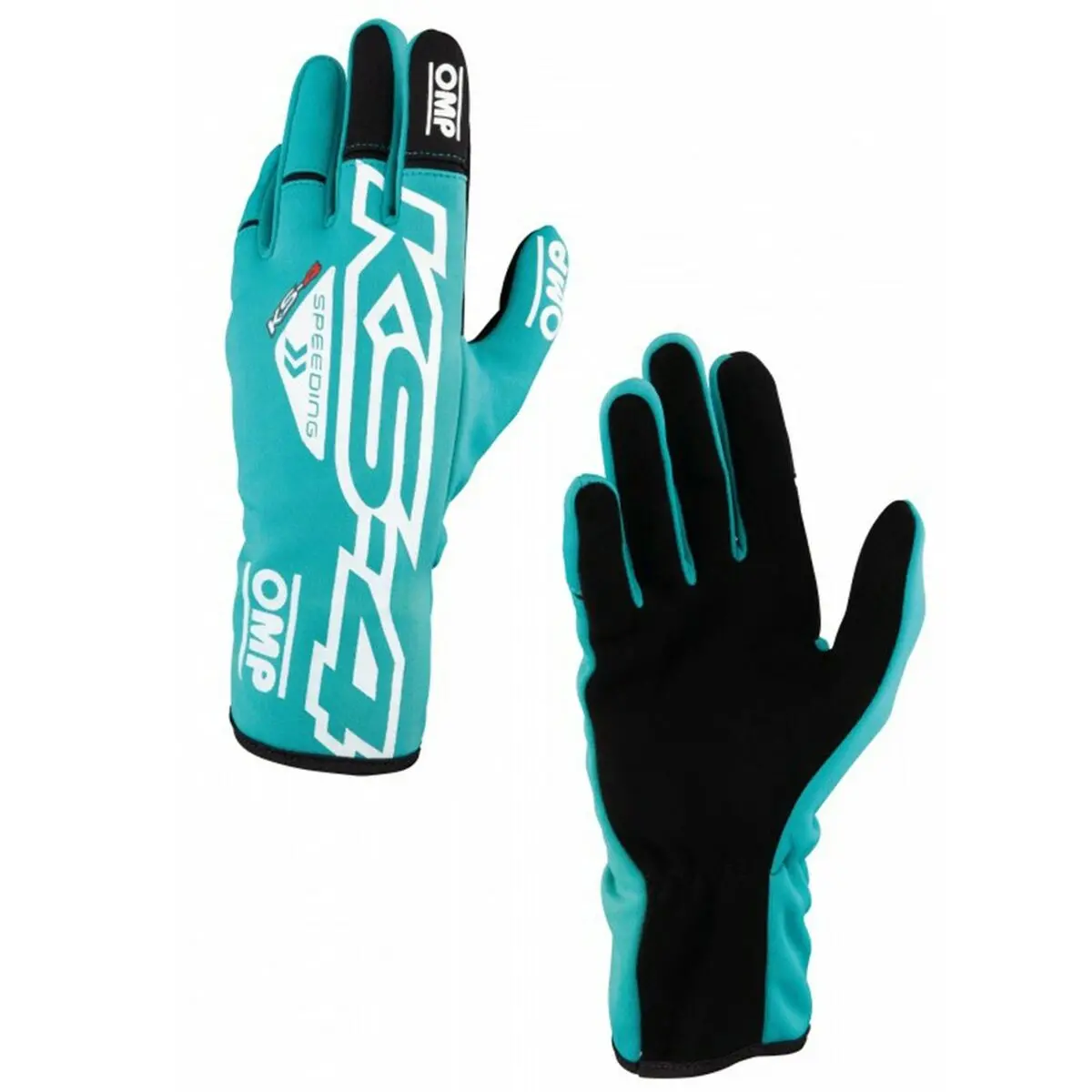 Luvas De Karting Para Crianças Omp Ks-4 Verde 5 1