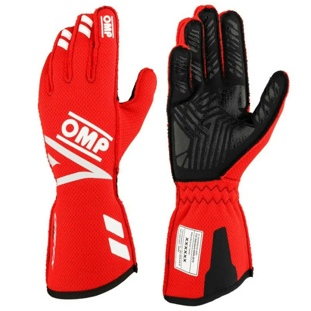Luvas Omp One Evo Fx Vermelho Xs Fia 8856-2018 1