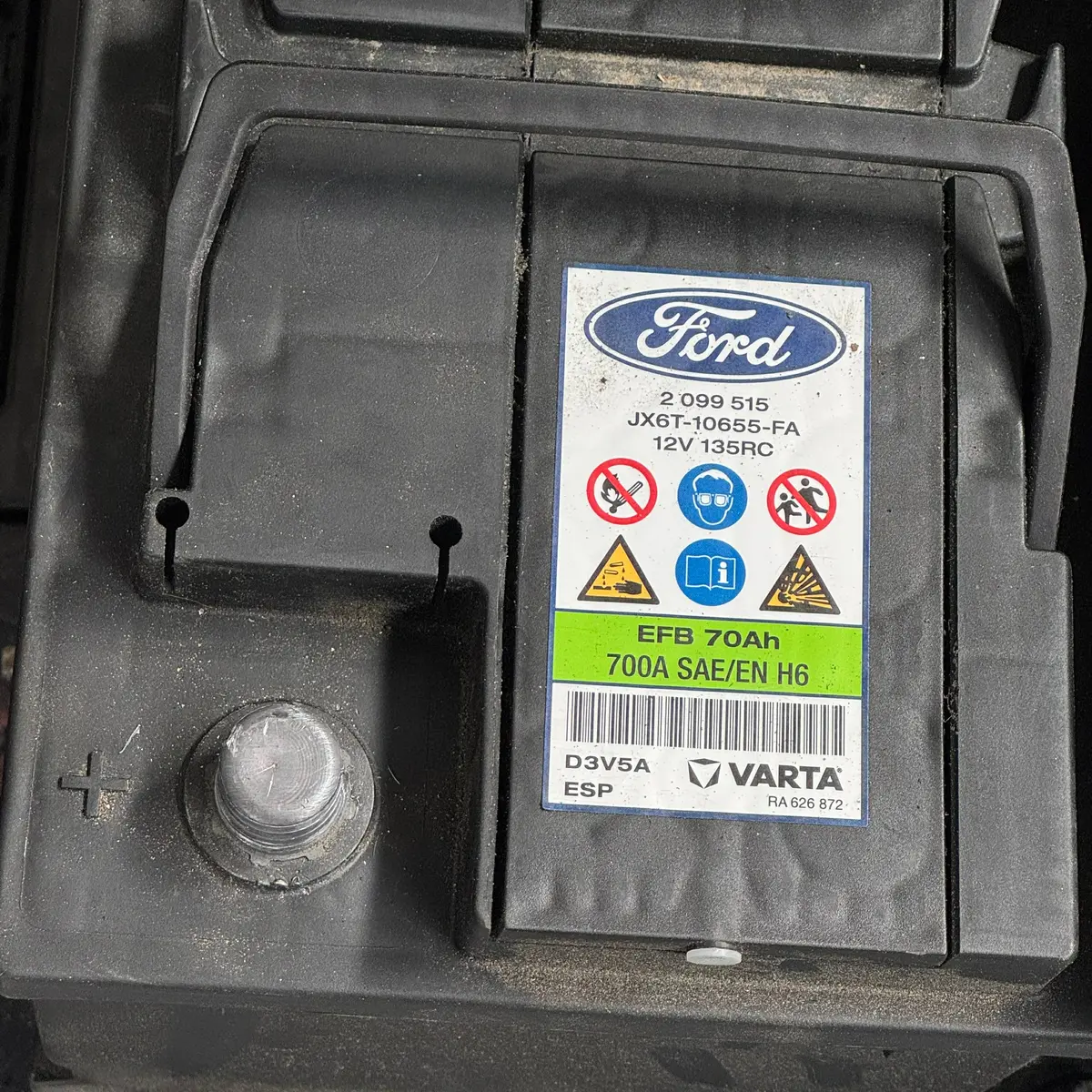 Ford Focus Ecoboost Stop-Start 70Ah Battery (2019-Onwards) 2