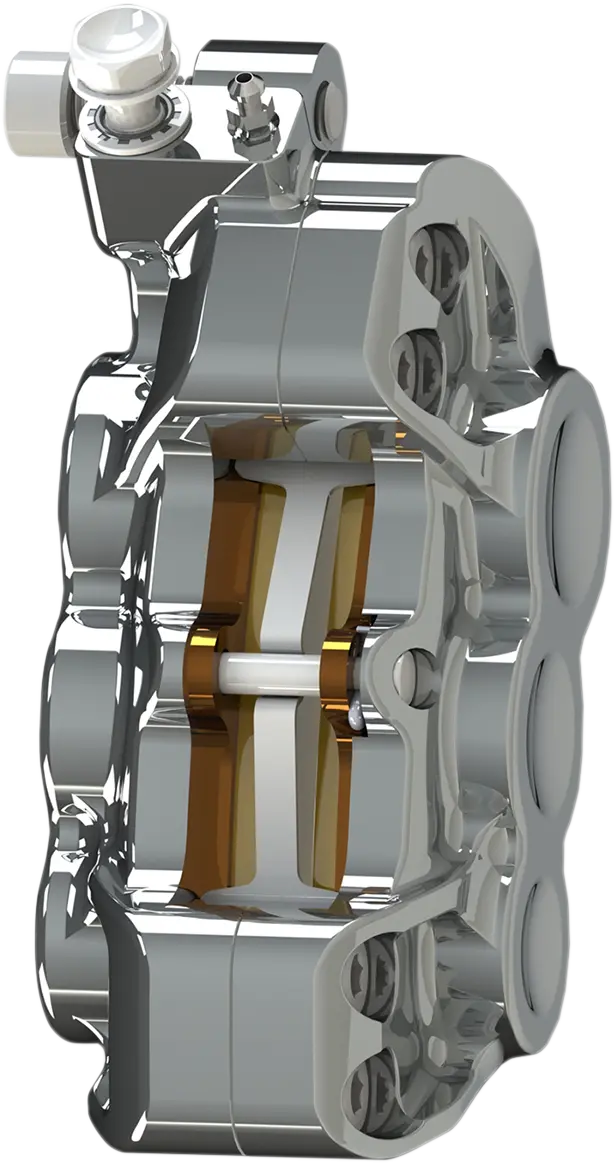 Arlen Ness 6-Piston Caliper - Front Left - Chrome - 14" 02-210 2