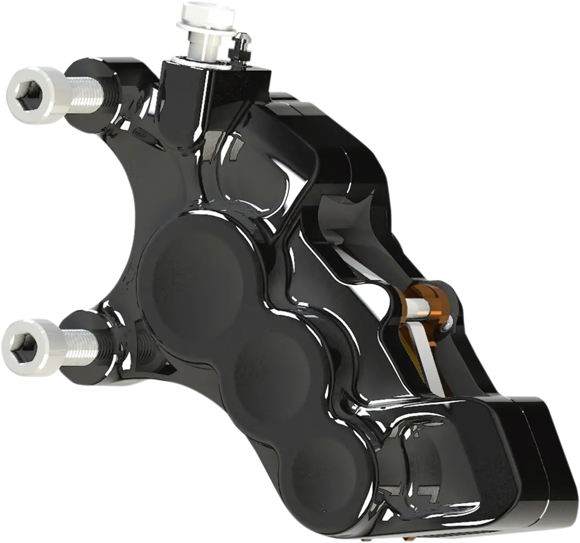 Arlen Ness 6-Piston Caliper - Front Left - Black - 11.8" 02-215 1
