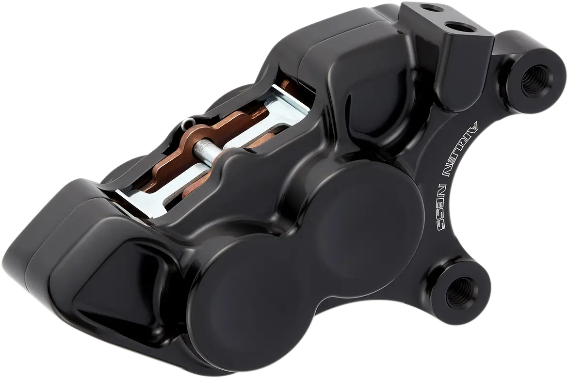 Arlen Ness 4-Piston Caliper - Front Right - 11.8" - Black 02-223 1