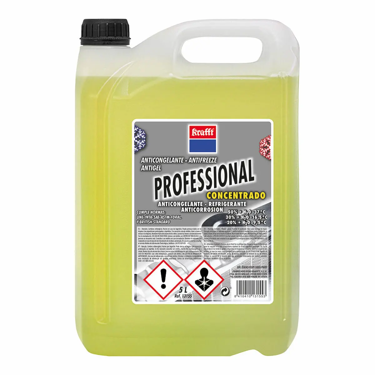 Anticongelante Krafft Professional 5 L Concentrado 1