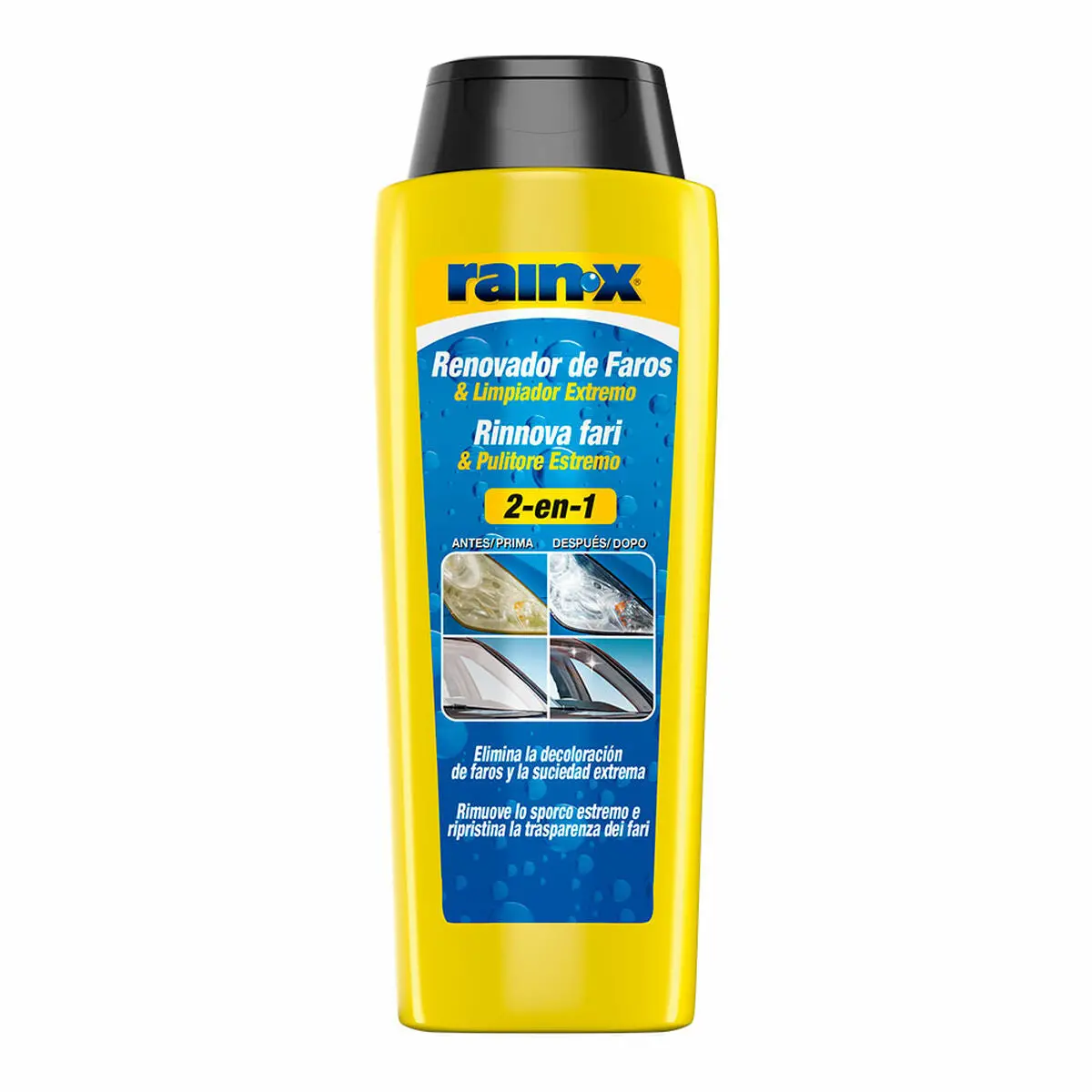 Restaurador De Faróis Rainx 325 Ml Limpador 1
