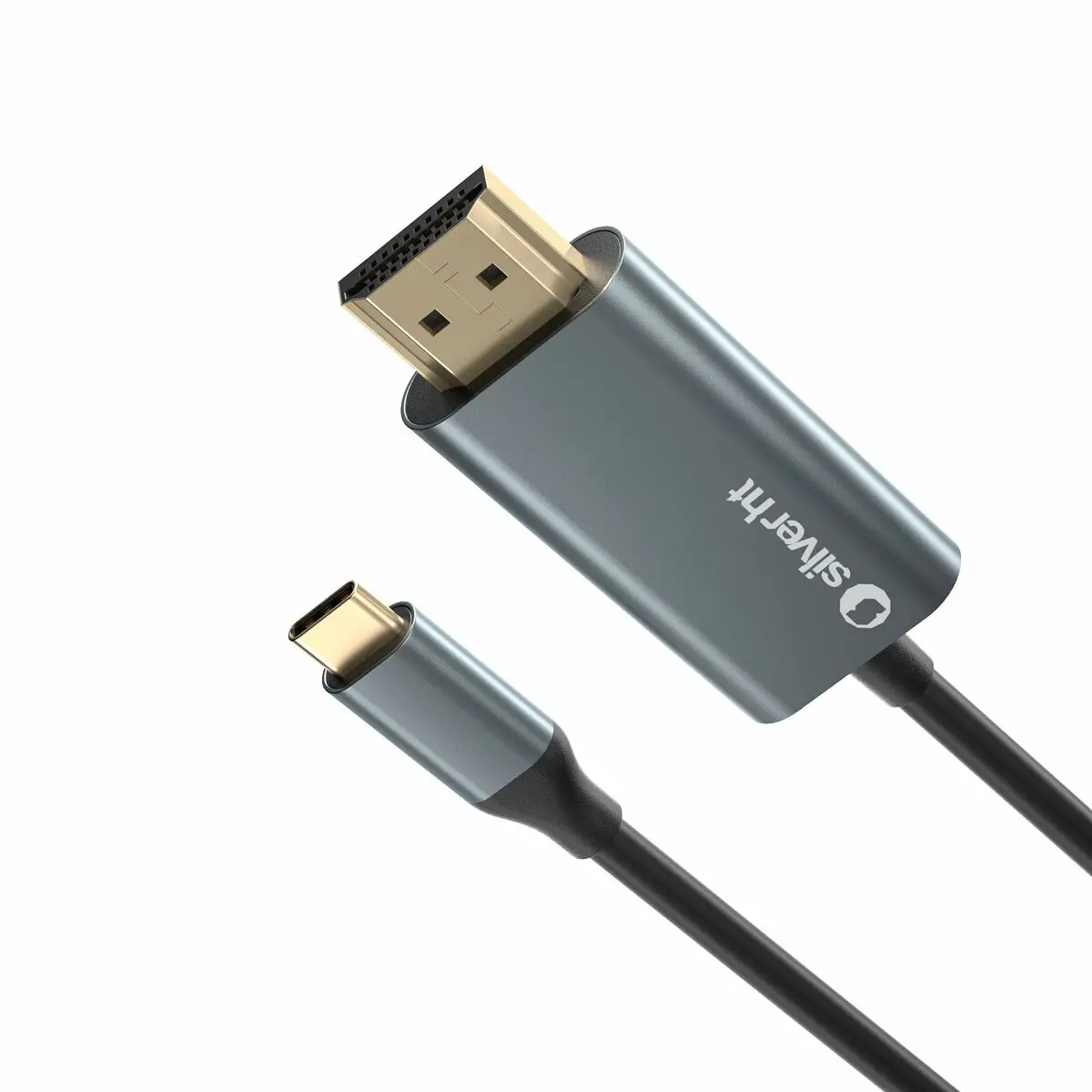 Cabo Usb-C Para Hdmi Silver Ht Logan Preto 1