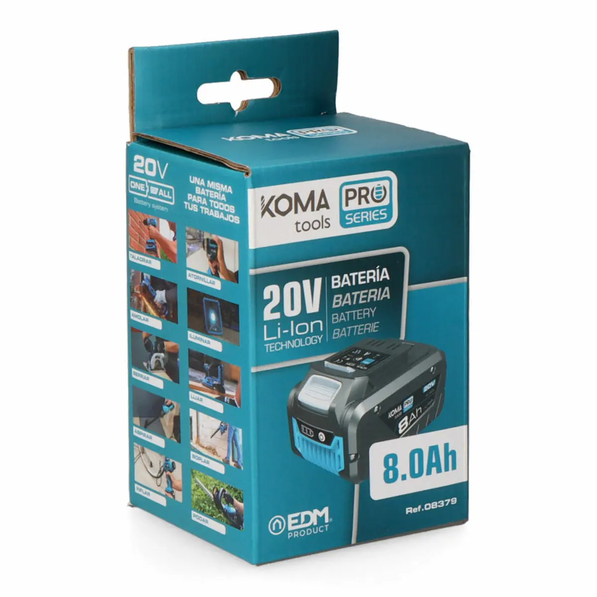 Bateria De Lítio Recarregável Koma Tools 8 Ah 20 V 2