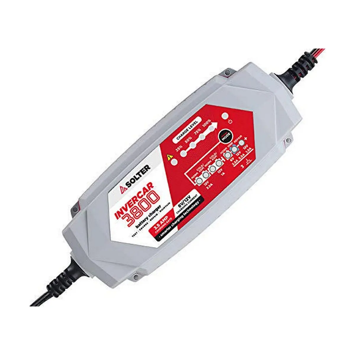 Carregador De Bateria De Carro Solter Invercar 3800 (3.5A, 6 E 12V) 1