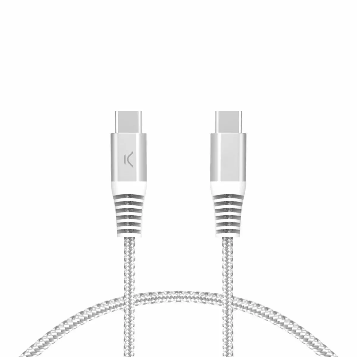 Cabo Usb-C Para Usb-C Ksix Branco 1