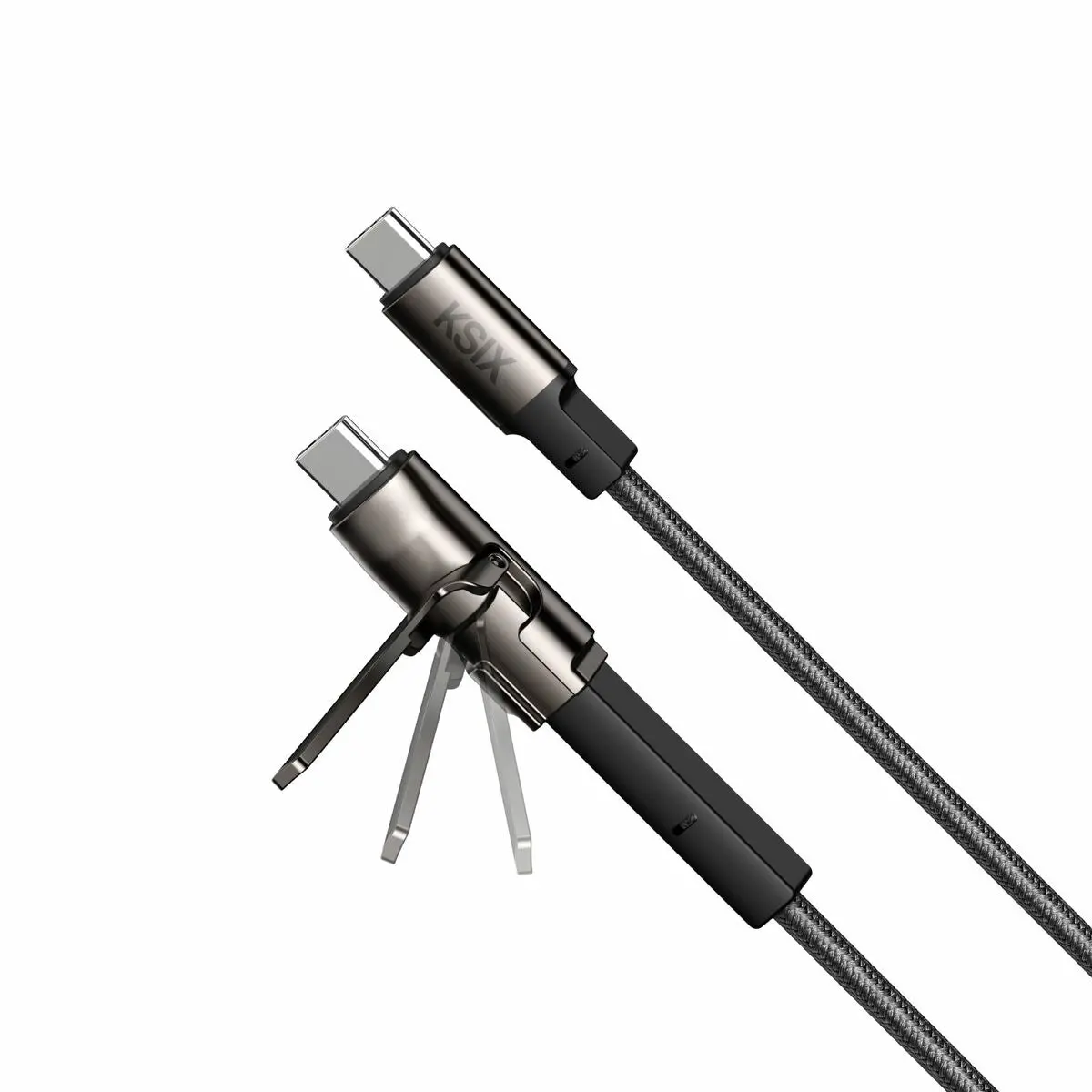 Cabo Usb Ksix Preto 1 M 1