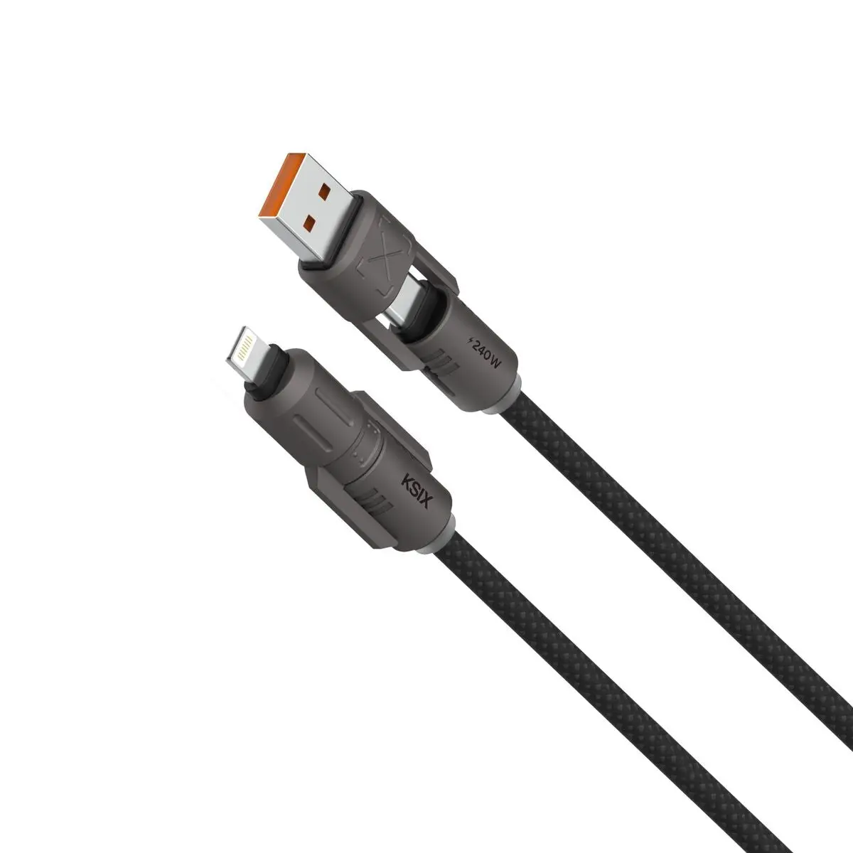 Cabo Usb Ksix Preto 1 M 1