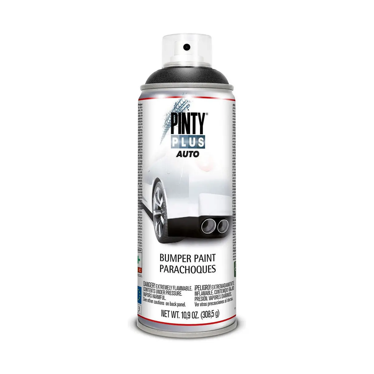 Tinta Em Spray Pintyplus Auto Bt104 308,5 Ml Para-Choques Preto 1