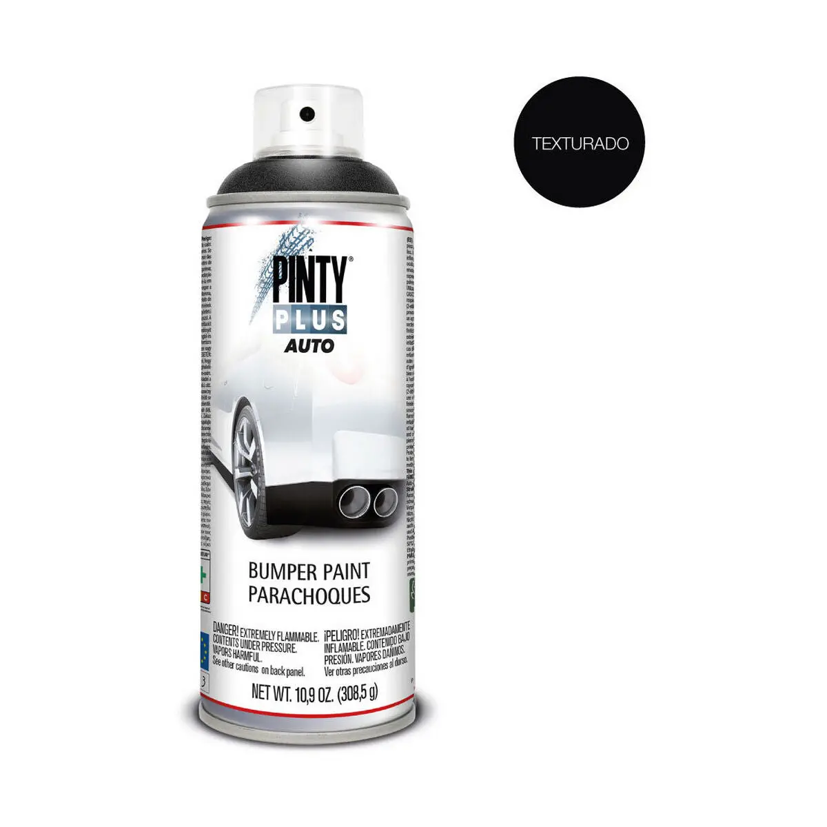 Tinta Em Spray Pintyplus Auto Bt104 308,5 Ml Para-Choques Preto 2