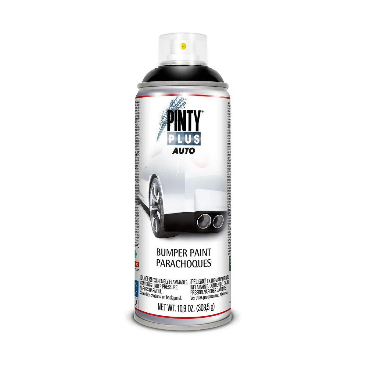 Tinta Em Spray Pintyplus Auto Bl104 308,5 Ml Para-Choques Preto 1