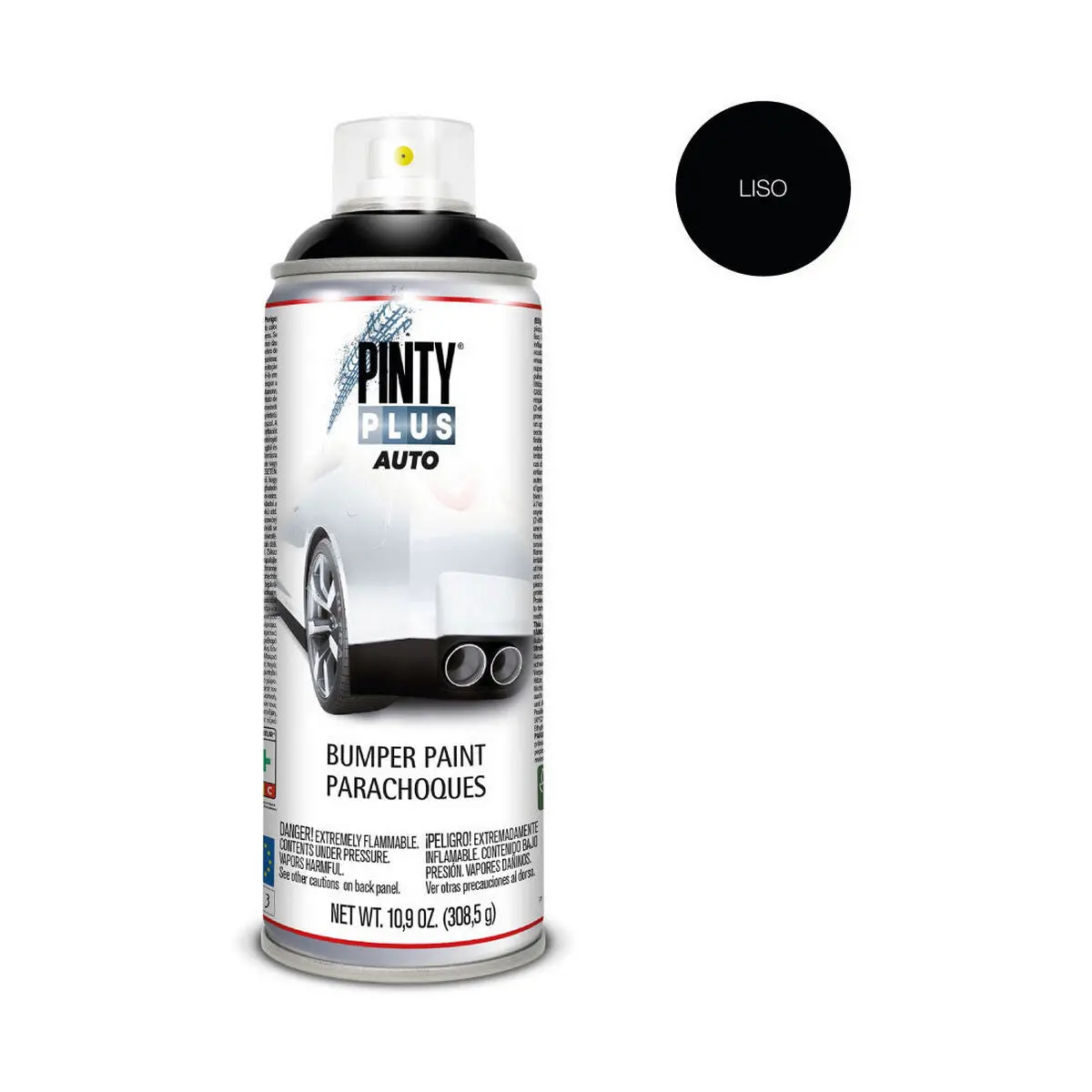 Tinta Em Spray Pintyplus Auto Bl104 308,5 Ml Para-Choques Preto 2