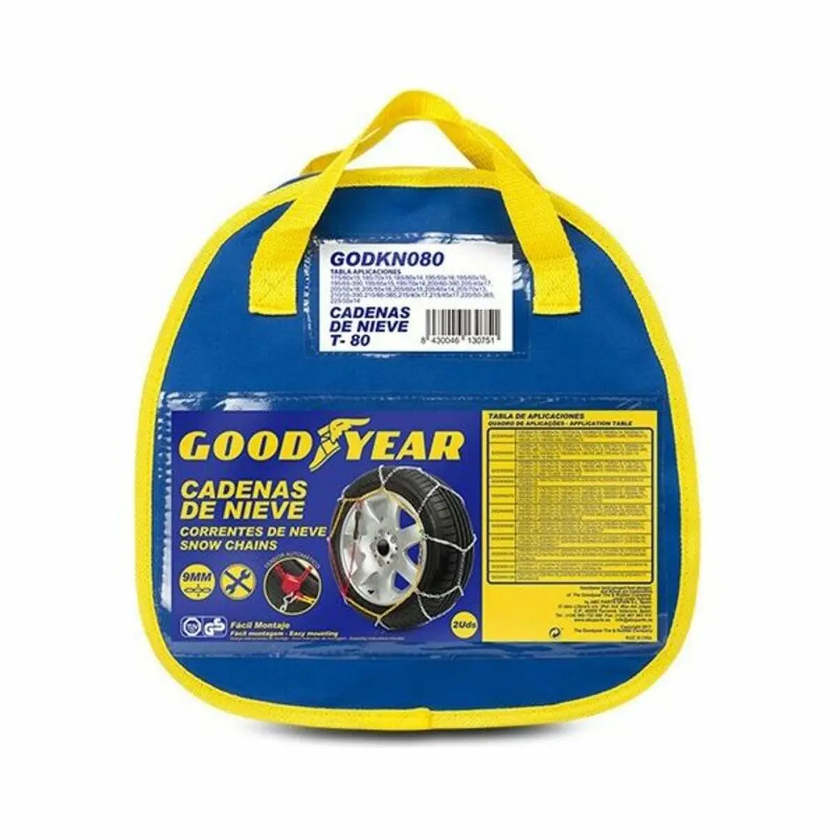 Correntes De Neve Para Automóveis Goodyear Godkn080 1