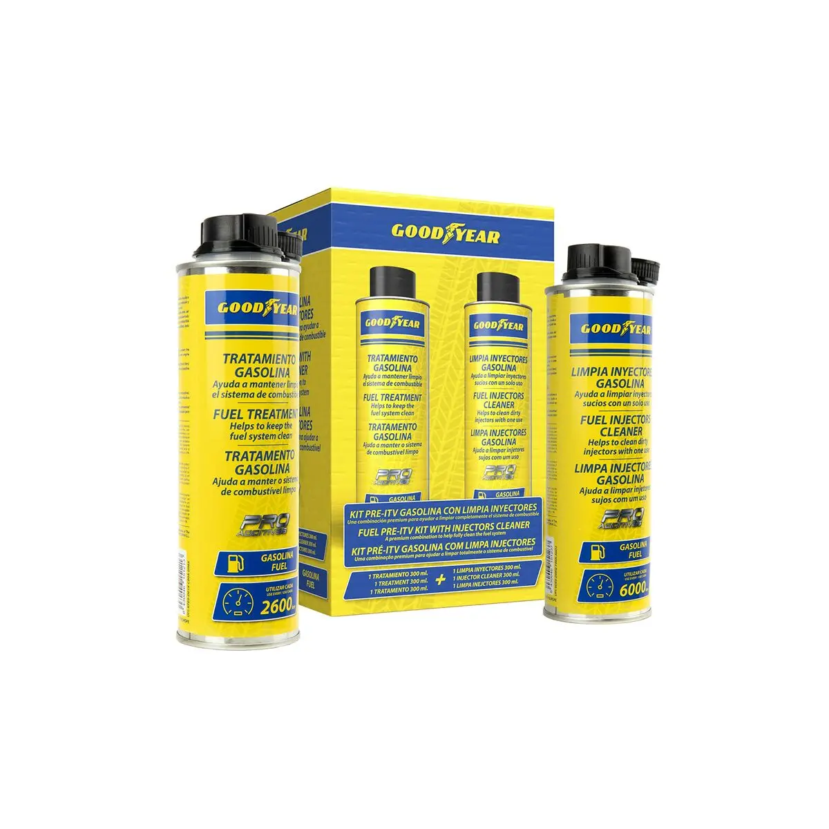 Produto De Limpeza Para Injetores Gasolina Pre-Itv Goodyear 300 Ml 1