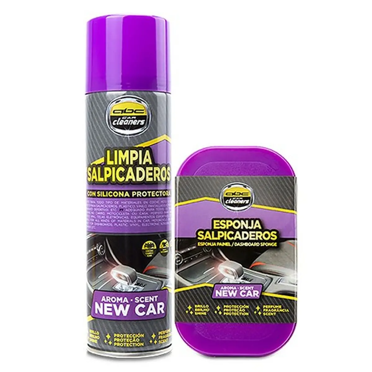 Kit De Limpeza & Armazenamento Abc Parts Zabc12202 Produto De Limpeza Para Painel De Instrumentos Automóvel Novo 170 Ml 2 Peças 1
