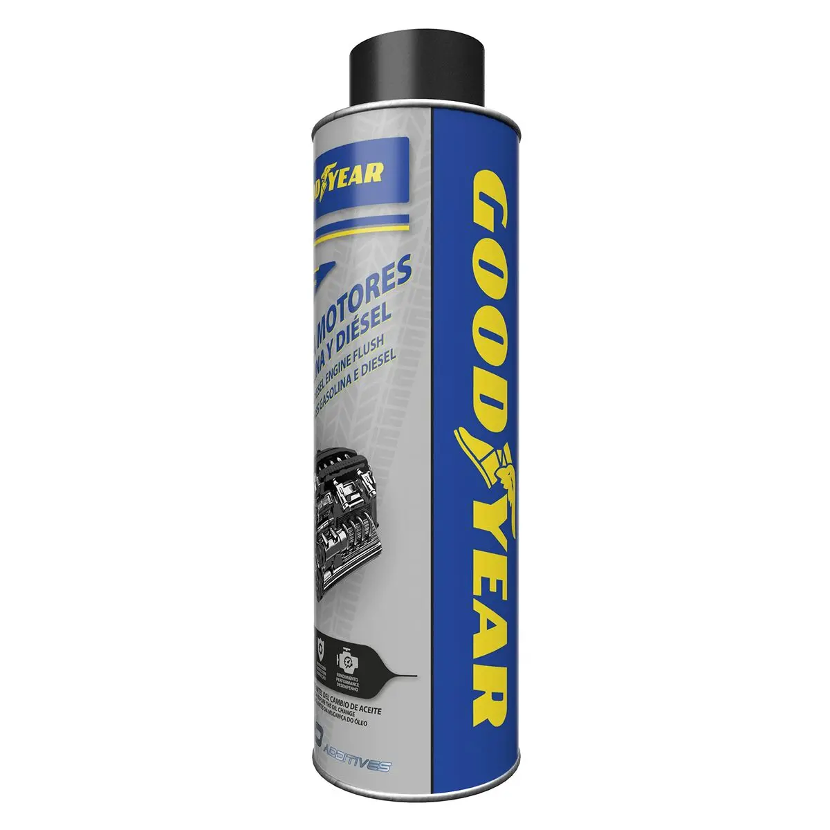 Agente De Limpeza Para Motores Goodyear Gasolina Diesel 300 Ml 2